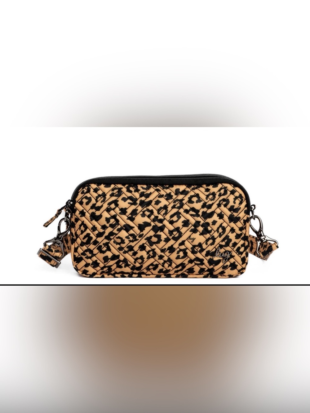 lug Coupe XL Convertible Crossbody Bag in Spotted Leopard